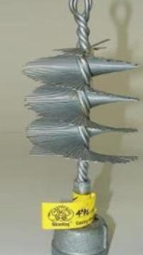 Brush, Well Cleaning Brush, WireHog Brush, 4" Steel Well Brush
